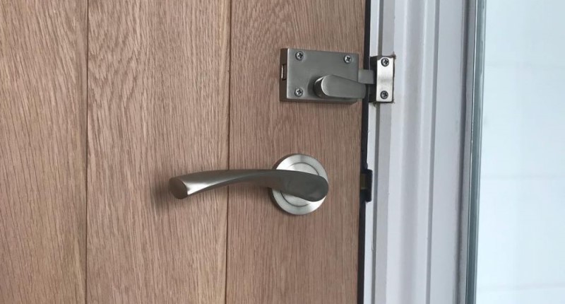 Bathroom Door Indicator Privacy Bolt Satin Nickel