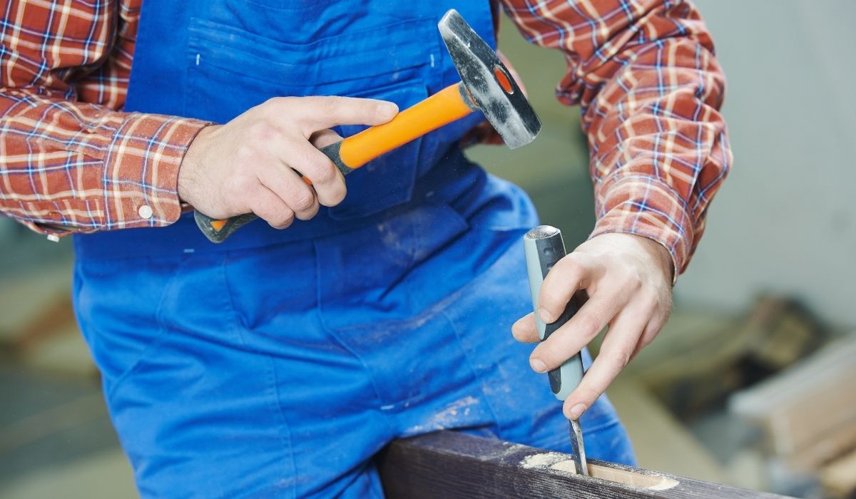 Man with a hammer