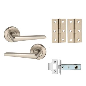 Contour Lever-on-Rose Door Handle Pack