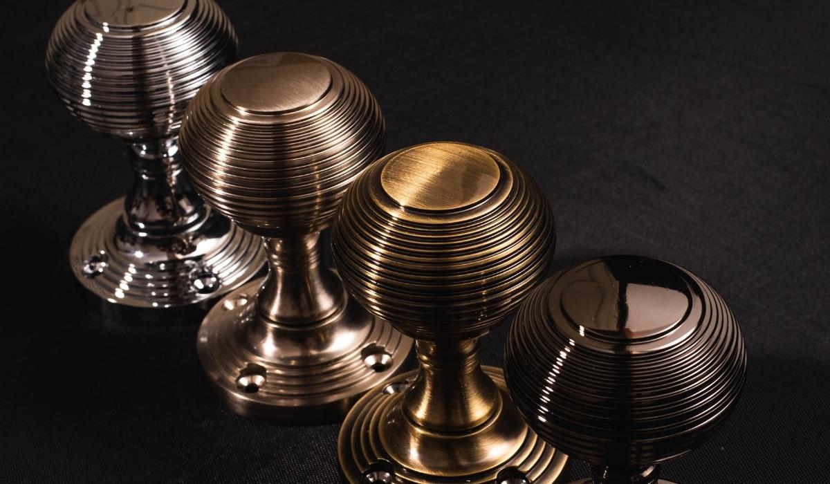 Door knobs in different finishes
